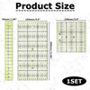 3 Stück Patchwork Lineal Quilten Lineal,15cm x 30cm,transparent,mit cm-Skala und