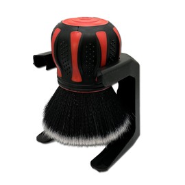 Merdege Car Interior Brush, Soft Bristles with Storage Rack, Car Beauty Tools, Car Detailing Brush Kit, Suitable for Most Cars (Red)