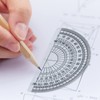 SZXMDKH Plastic Protractor for Angle Measurement Student Math 180 Degrees,