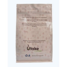 Kenya AA Whole Bean Coffee. Medium Roast, Fair Trade Coffee. Single Source Coffee Beans packed in 13.23-Ounce (375 grams) Resealeable Valve Bag by Utake Coffee