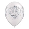 Qualatex Latex Balloons 99292-Q Cinderella & Prince Charming, 11", White