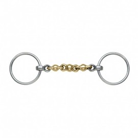 Shires Loose Ring Waterford Horse Bit, Brass Alloy (5.5")
