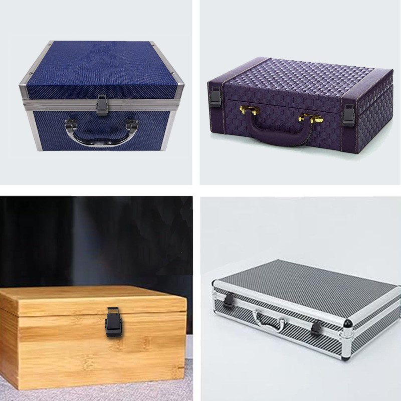 Stainless Steel Spring Loaded Black Draw Latches & Tension Latches