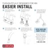 Delta Faucet Foundations Centerset Bathroom Faucet, Chrome 1-Handle Bathroom Faucet,