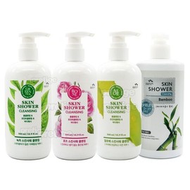 Man with Flowers Skin Shower Cleansing 500mlx2 Green Tea Rose Aloe 33205768 Green Tea_Combination Oil / 꽃을든남자 스킨샤워 클렌징 500mlx2개 녹차 로즈 알로에33205768 녹차_지복합성