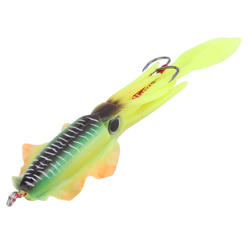 Fishing UV Squid Soft Lure Luminous Octopus Wobbler Bait Squid