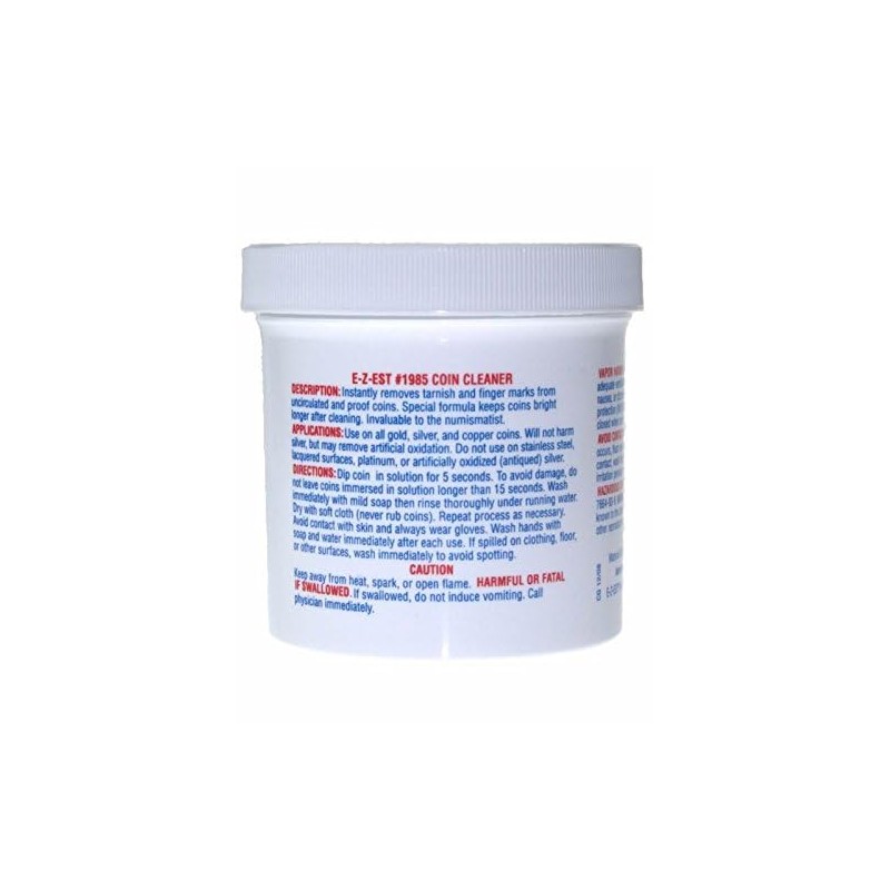 5oz e-Z-est Coin Cleaner for Gold Silver and Copper Coins