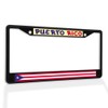 Fastasticdeals Metal Insert License Plate Frame Puerto Rico Flag A