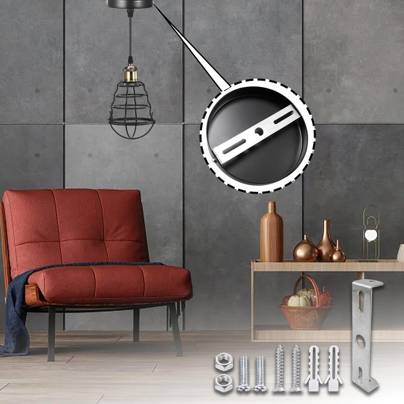 Light Fixture Ceiling Bracket, 2 Pack Pendant Light Bracket 95mm