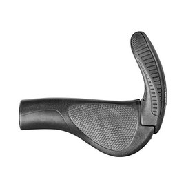 Ergon GP3-S Bicycle Handlebar Grips Touring 3 Finger BarEnd MTB Mountain Bike Sport 42400031, Gear Standard, Colour Black
