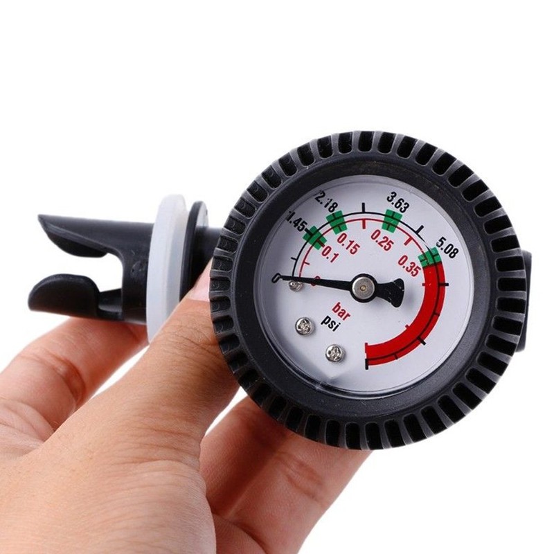 Inflatable Dinghy Pressure Gauge, Placstic Air Pressure Gauge 0-5.08 PSI