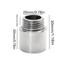 YiXjiuBP 4 Pcs Shower Head Adapter, Shower Extension Arm Shower Head Extender, 1/2PT Male to 1/2PT Female Thread, Adjustable Dual Shower Head Coupler with Female Threads