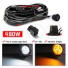 LED Light Bar Wiring Harness Kit, 480W 2 Leads 18