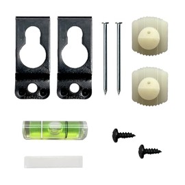 Church Hill Classics - Level-Lock Picture Hanger Kit and Hanging System - Holds Up to 50 Ibs for Drywall - Set of 24