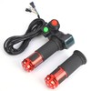1 Pair Universal LED Voltage Display Twist Throttle for 12‑99V