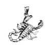 Sterling Silver Sideways Scorpion Pendant