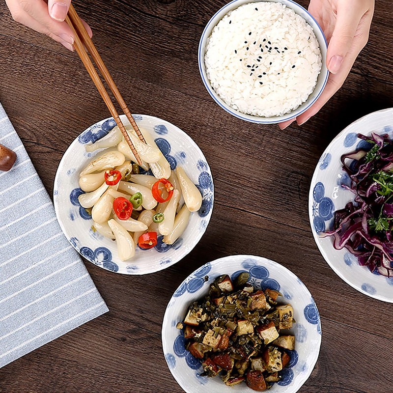5 Pairs of Reusable Bamboo Chopsticks, Dishwasher-Safe Japanese Chopstick Set