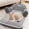 Pet Couch Bed，Pet Bed for Medium Small Cats & Dogs，Fluffy