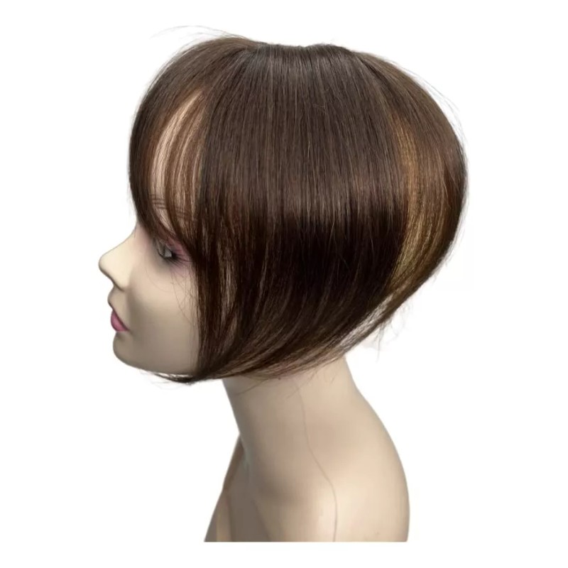 Anemone Jewelry 100% Cabello Humano Toppers Clip En Postizos Con