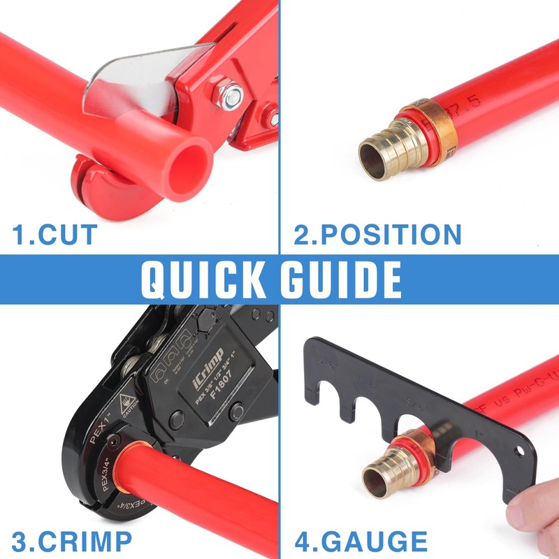 iCrimp KIT-FACL PEX Crimping Tool Kit for Crimping & Removal