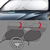 Car Windshield Sun Shade, Proxima Direct Sun Protector for Car