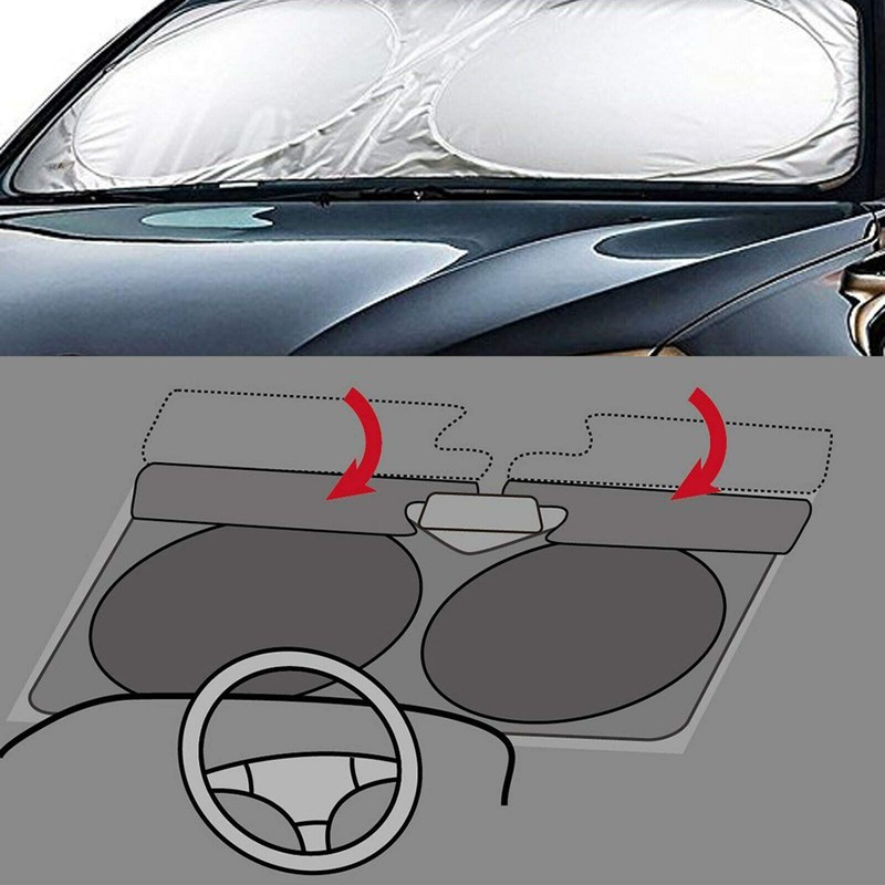 Car Windshield Sun Shade, Proxima Direct Sun Protector for Car