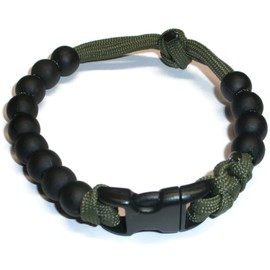 RedVex Pace Counter Bead Bracelet - (ungutted paracord model) - Choose Your Color and Size - Customization Available