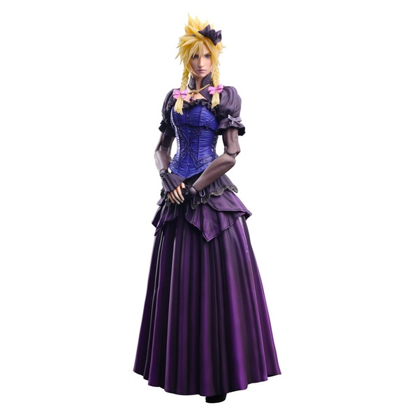 Final Fantasy VII Remake Play Arts Kai Cloud Strife Dress Ver. PVC Painted Action Figure