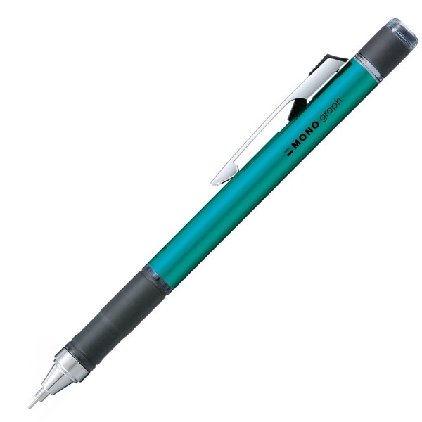 Tombow Mechacical Pencil 0.5mm Mono Graph Grip, Shine Turquoise (DPA-141C)
