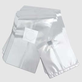 x10 Mushroom Grow Bags w/Customised Injection Port, 0.2 Micron Filter Patch, Strong 3mm Autoclavable/Pressure Cookable Polypropylene (PP), 13x12,50cm (x10 Bags)