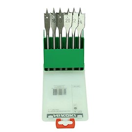 Hitachi – 781793 Flat Wood Drill Set – Connection 1/4 Vastago Hex 14 – 16 – 18 – 20 – 22 – 24 mm * 150 mm 6