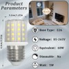 Syited E26 LED Corn Light Bulbs,5W Cool White 6000K, Equivalent