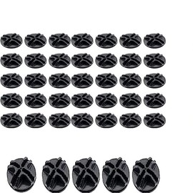 Taicols 40pcs Wire Cube Plastic Connectors for Modular Organizer Closet and Wire Grid Cube Storage (Black), DIY Shelving Modular Closet Storage.
