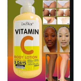 Aha Skin Whitening Body Lotion Vitamin C  Brightening Cream 500ml [USA Stock  ]