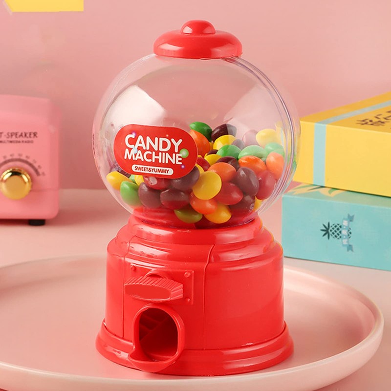 Candy Machine Dispenser, Plastic Candy Machine Mini Money Bank Mini