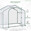Outsunny 6' x 3' x 5' Portable Walk-in Greenhouse, Plastic