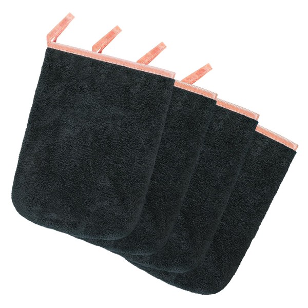 PHOGARY Set of 4 Wash Mitts Wash Cloths 16 x