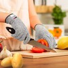 [Upgrade] BYETOO 1Pair Cut Resistant Gloves Food Grade Level 5