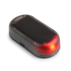 PCXWTLN Car Alarm Light, LED Car Solar Anti Theft Light Solar Power Simulated Car Dummy Alarm Light, Fake Car Alarm Anti-Theft Flashing Security Light for Automotive Interior Safety (Red)