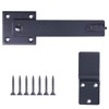 5.5" Barn Door Flip Latch Farm Gate Latch, Matte Black,
