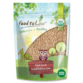 Food to Live Organic Soft White Wheat Berries, 5 Pounds – Premium Non-GMO Whole Grain Wheat for Milling, Sprouting, Cooking and Baking Bread. Kosher