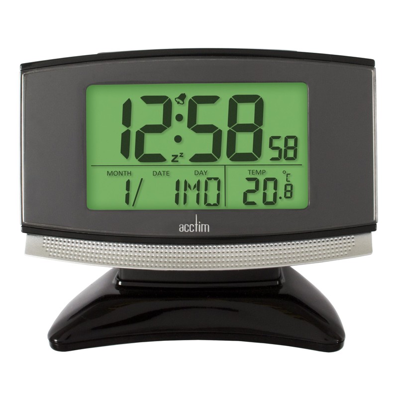 Acctim 71207 Acura Smartlite® Radio Controlled Alarm Clock, Black