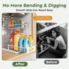 Under Sink Organizer, 2 Pack Cabinet Organizer for Kitchen, Height