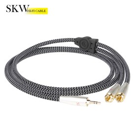 SKW High end WG Series 3.5MM to 2RCA Audio Stereo Cable 5ft/1.5M