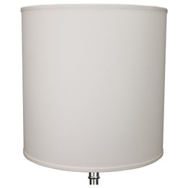 FenchelShades.com 18" Top Diameter x 18" Bottom Diameter 18" Height Cylinder Drum Lampshade USA Made (Cream)