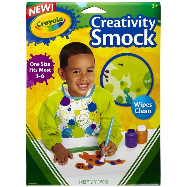 Crayola Art Smock for Kids, Painting Supplies, Ages 3, 4, 5, 6
