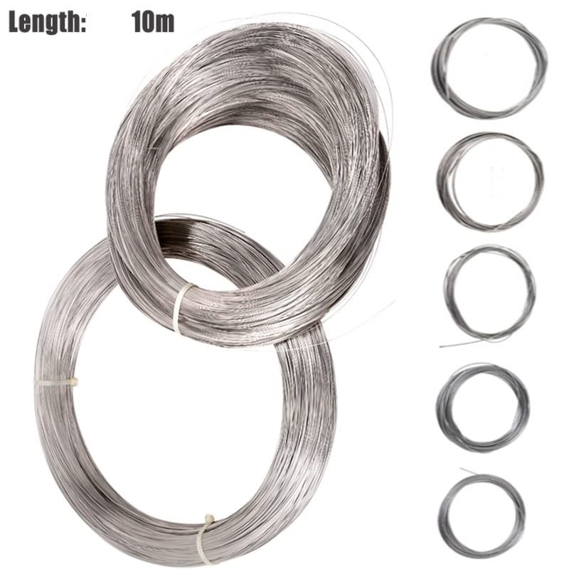 10Meters 304 Stainless Steel Spring Wire 0.1/0.12//0.2/0.3//0.4/0.5/0.6/0.7/0.8//1/1.2/1.3/1.5/1.8/2/2.2/2.5mm Spring Steel Soft