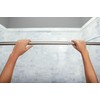 Moen Curved Adjustable Spring Tension No Drill Shower Curtain Rod
