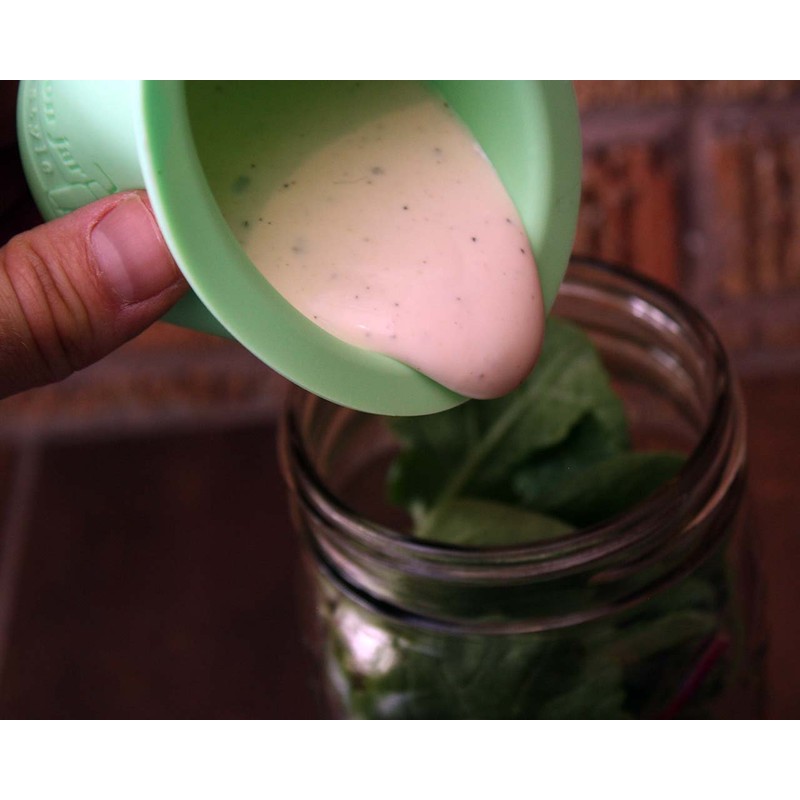 Mason Jar Lifestyle Divider Cup For Salads, Dips, and Snacks.