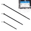 150 Combo Pack Self-Locking 6+8+12-Inch Nylon Cable Ties (Tie Wraps/Zip